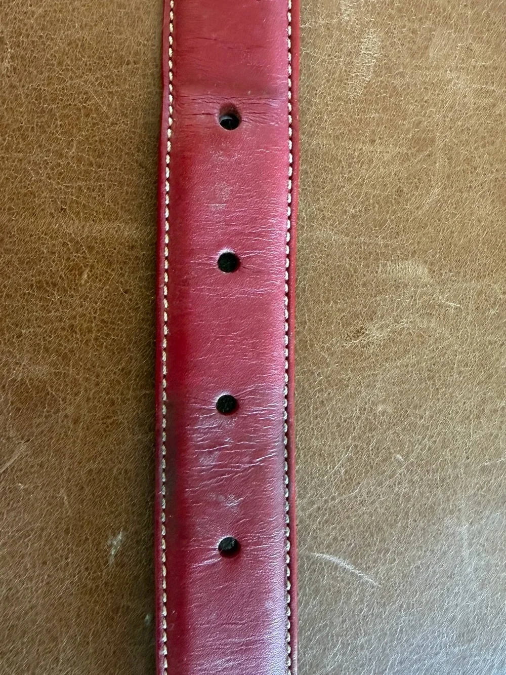 Vintage Coach red dog collar